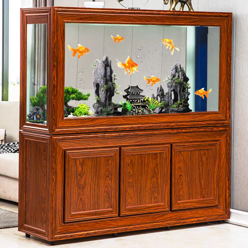 【Customized】Large Arowana Fish Tank with Ultra-clear Glass and Professional Bottom Filtration System