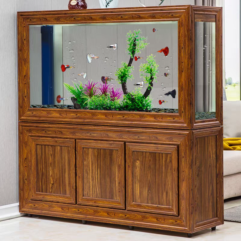 【Customized】Large Arowana Fish Tank with Ultra-clear Glass and Professional Bottom Filtration System