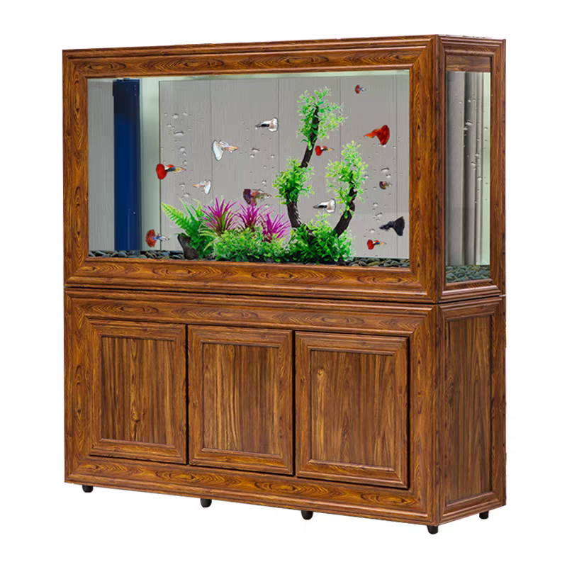 【Customized】Large Arowana Fish Tank with Ultra-clear Glass and Professional Bottom Filtration System