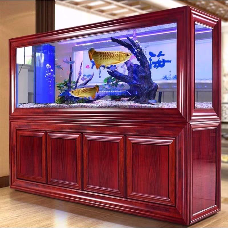 【Customized】Large Arowana Fish Tank with Ultra-clear Glass and Professional Bottom Filtration System