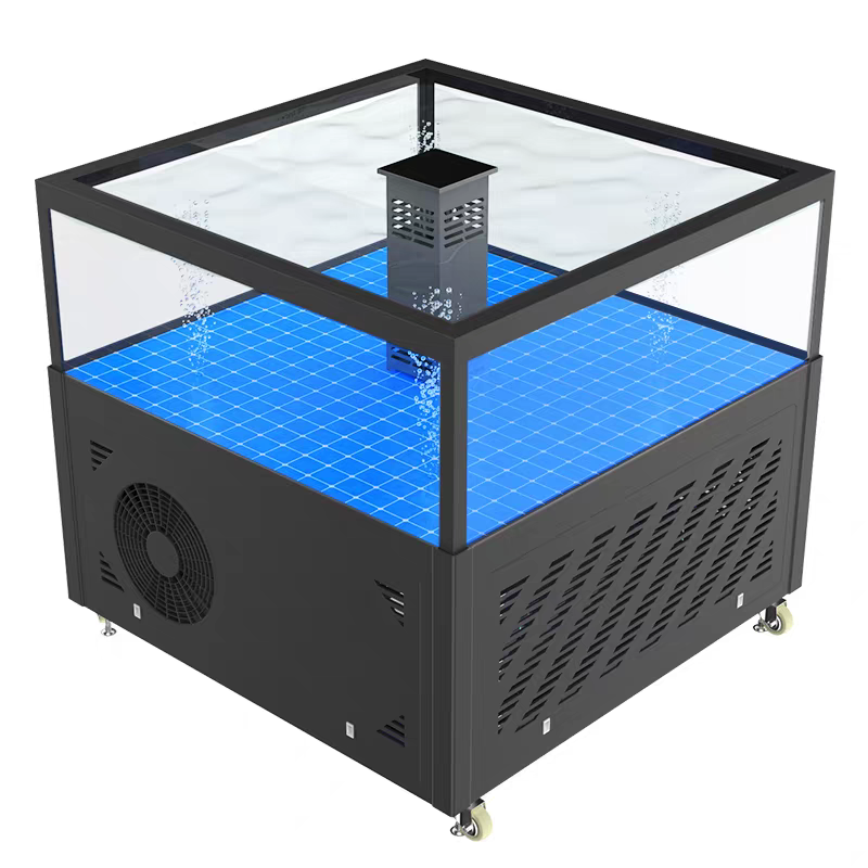 【Customized】 Single-layer square lobster tank  mobile breeding tank for supermarkets and hotels