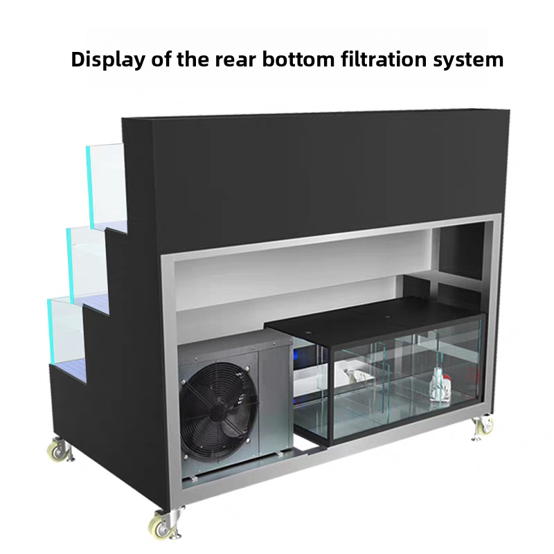 【Customized】 Square and curved glass seafood tank for aquaculture