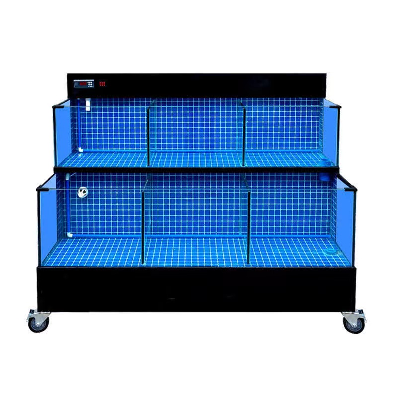 【Customized】Hotel ultra-clear glass seafood pool   stable equipment operation
