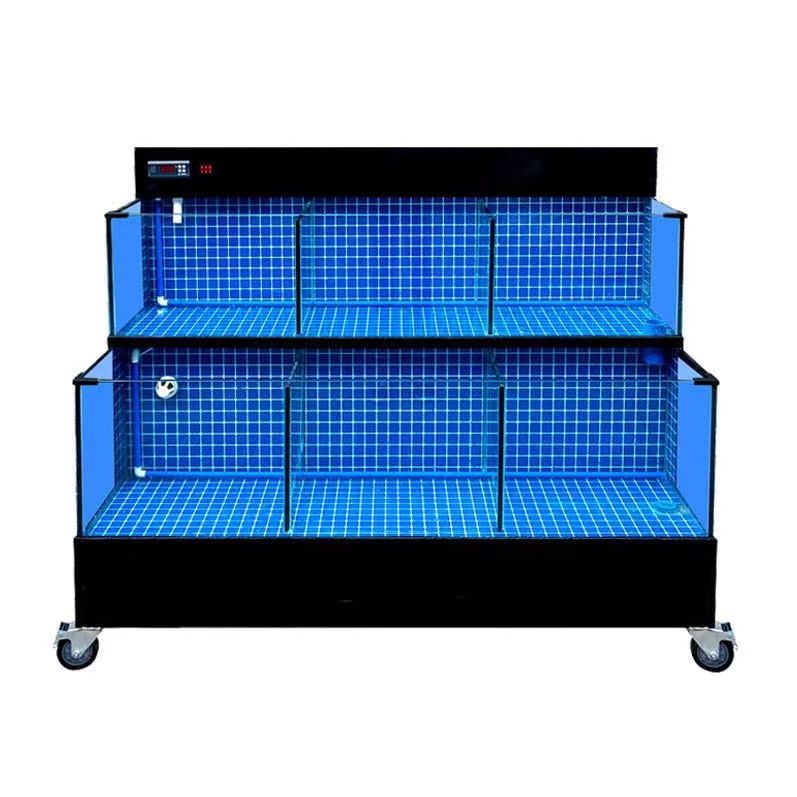 【Customized】Hotel ultra-clear glass seafood pool   stable equipment operation