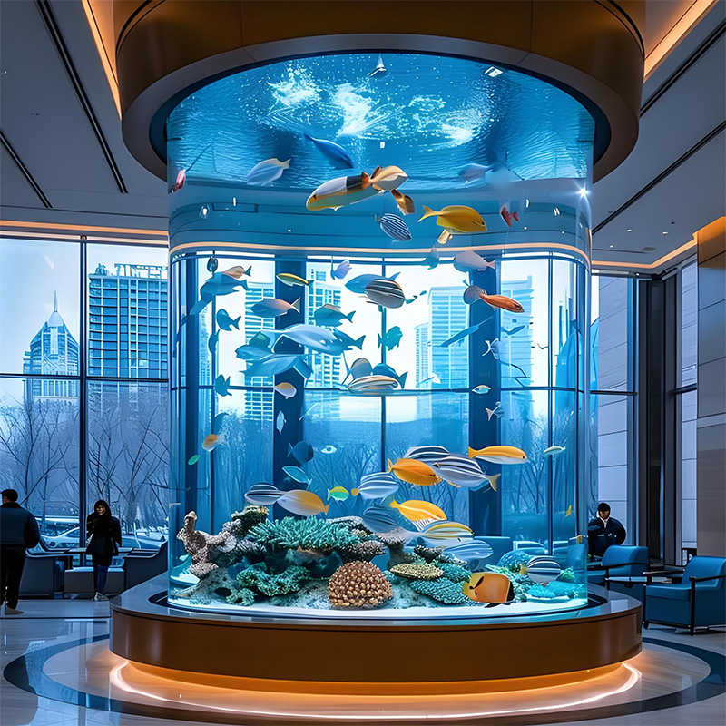 【Customized】Acrylic curved plate Oceanarium plexiglass viewing window