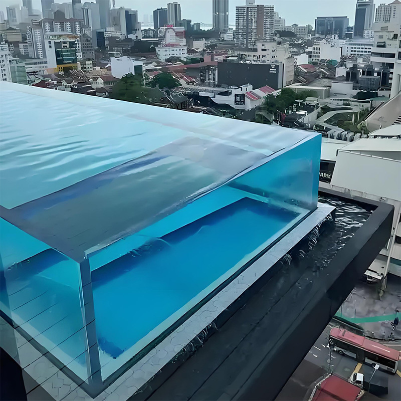 【Customized】 High Transparency Acrylic Curved Panel PMMA Board Railing Suitable for Swimming Pools