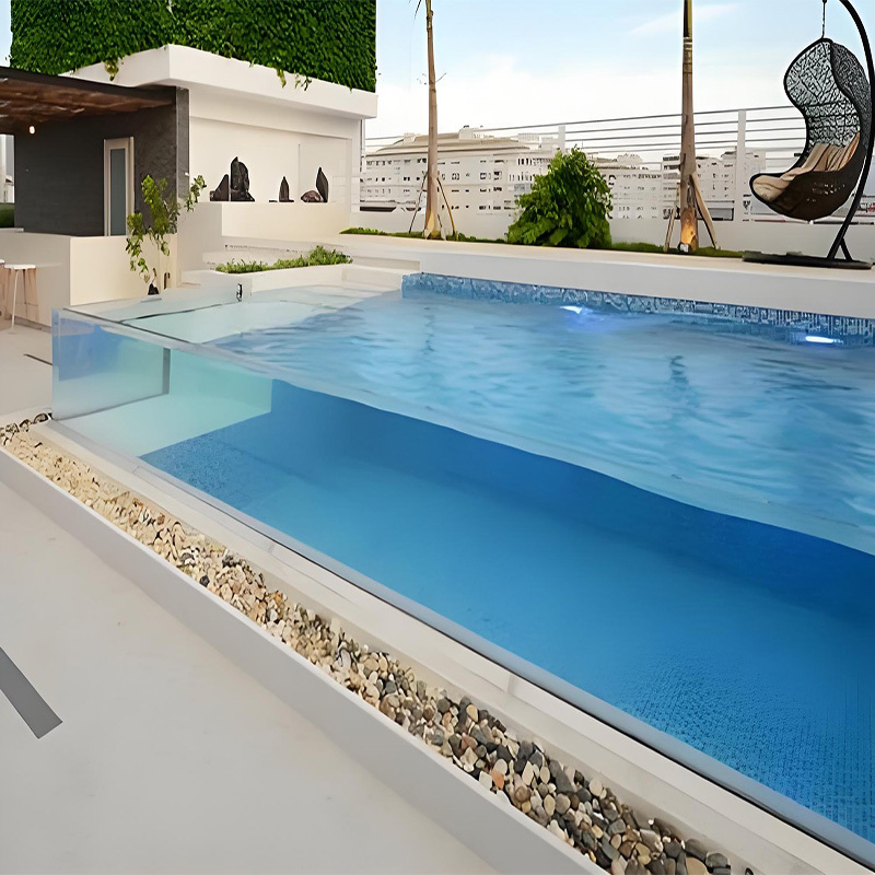 【Customized】 Hotel Outdoor Transparent Acrylic Suspended Infinity Pool