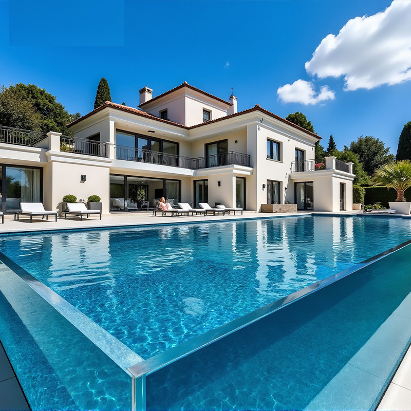 【Customized】acrylic pool fencing  non-yellowing, design available