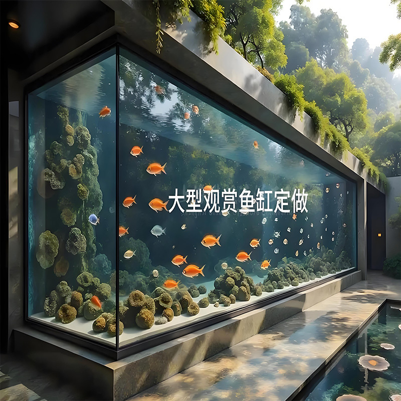 【Customized】 Large Outdoor Acrylic Fish Tank for Resorts - Free Design