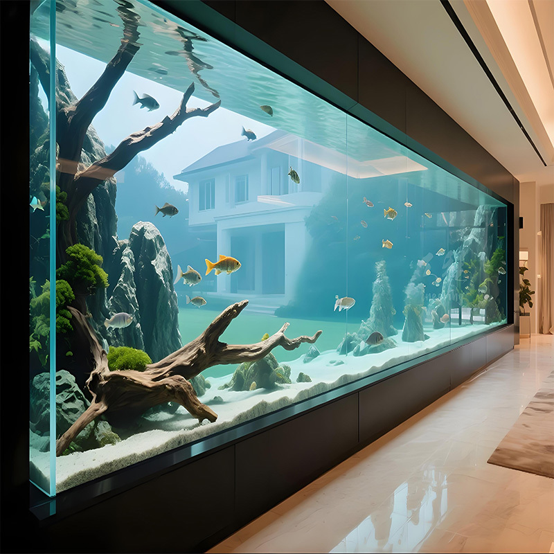 【Customized】 Acrylic sheet ecological landscape fish tank, highly malleable