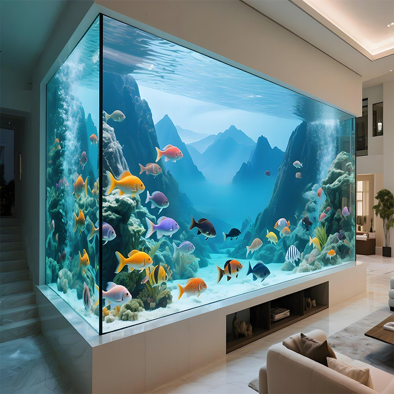 【Customized】Acrylic Aquarium   Large Ecological Rainforest Fish Tank