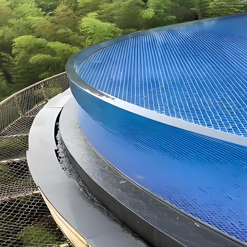 【Customized】acrylic fence for villa swimming pool    PMMA board