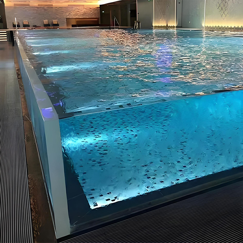 【Customized】acrylic swimming pool panels　/ seamless splicing　/　thick aquarium panels