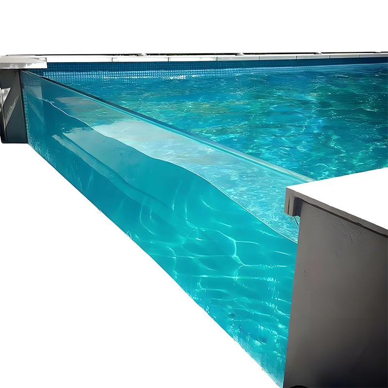 【Customized】 Hotel Outdoor Transparent Acrylic Wading Pool - High Transparency