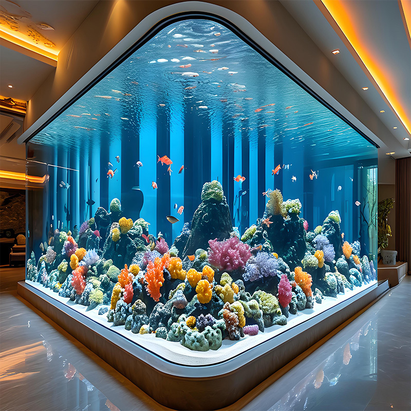 【Customized】Large PMMA fish tank    acrylic jellyfish tank