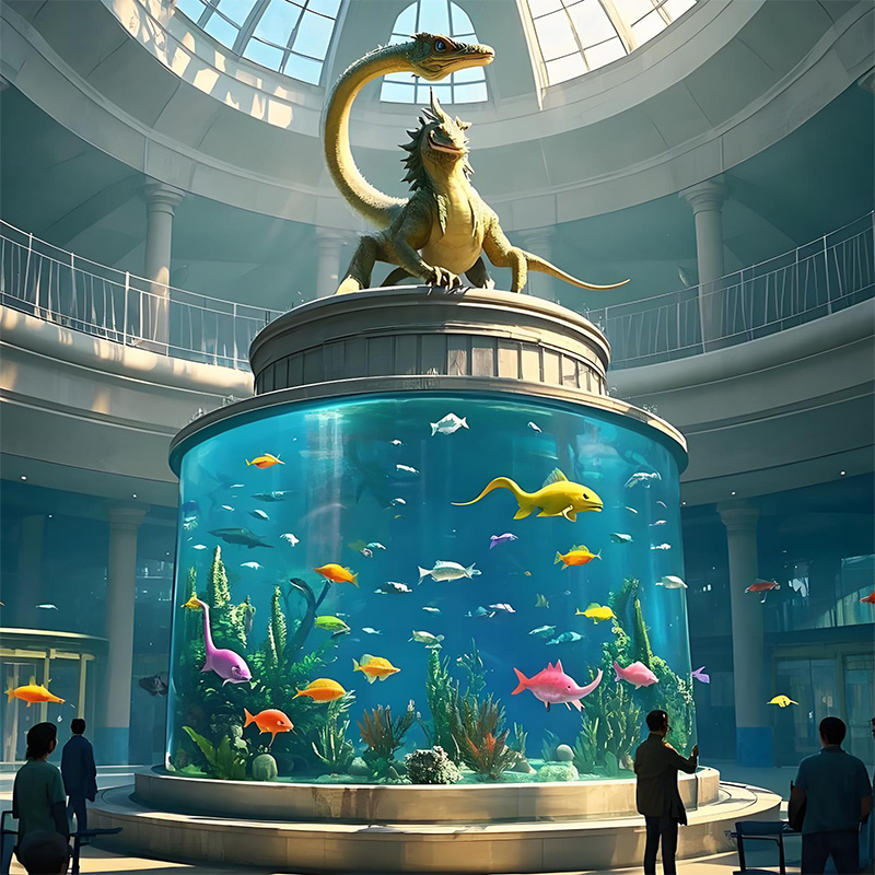 【Customized】commercial acrylic aquarium with excellent viewing experience