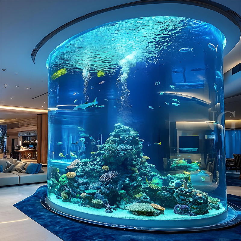 【Customized】PMMA ecological fish tank Large acrylic cylindrical aquarium
