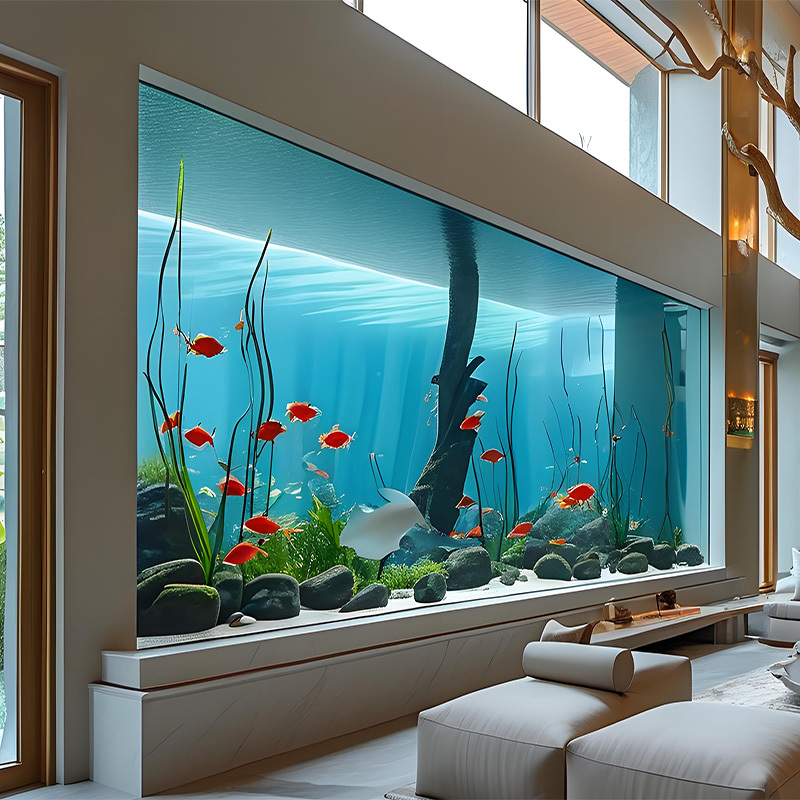 【Customized】 Acrylic Jellyfish Tank   Landscape Mermaid Show Aquarium