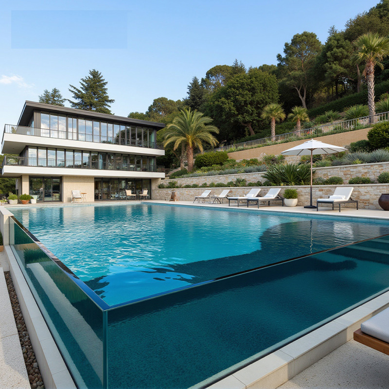 【Customized 】Transparent Acrylic Fence, Swimming Pool PMMA Baffle