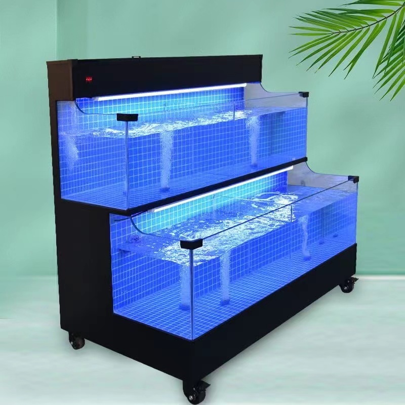 【Customized】Design various hotel seafood pools  acrylic lobster tanks  and supporting filtration systems