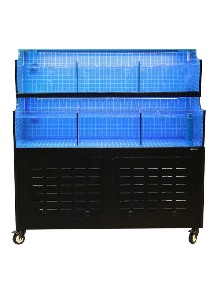 【Customized】 Acrylic seafood pool with constant temperature circulation system and easy operation