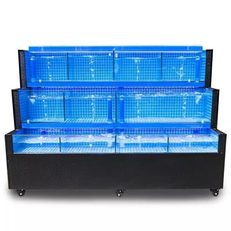 【Customized】Design of restaurant seafood pond  multifunctional fish farming  dry and wet separation filtration system