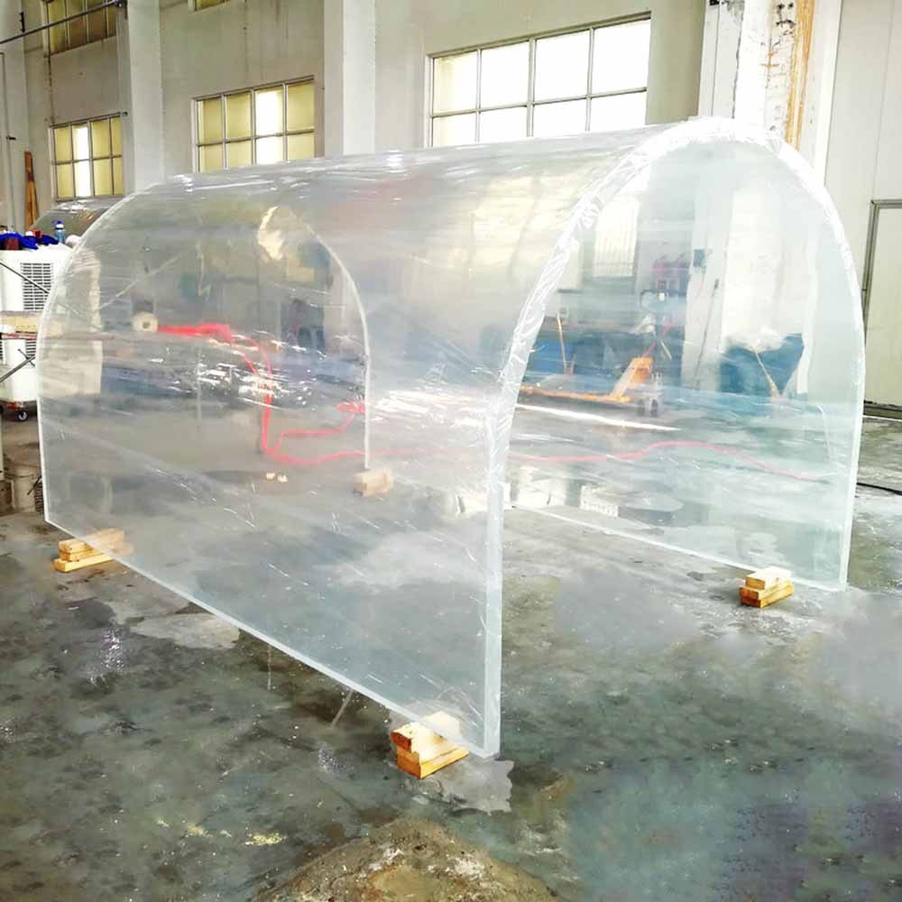 【Customized】 High Transparency Acrylic Curved Panel PMMA Board Railing Suitable for Swimming Pools