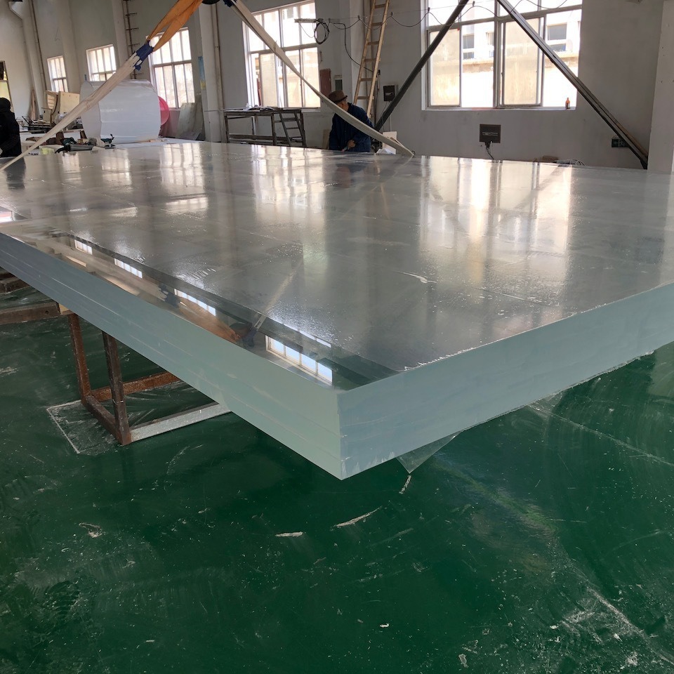 【Customized】130mm thick acrylic sheet for aquarium engineering