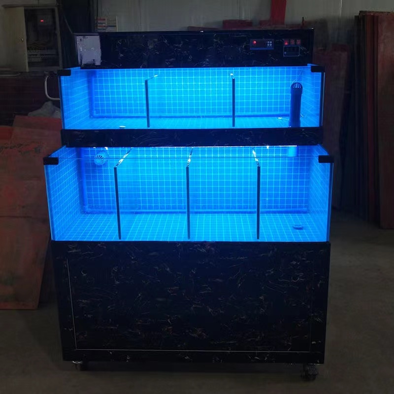 【Customized】Supermarket commercial double-layer seafood pool  easy to maintain  large capacity