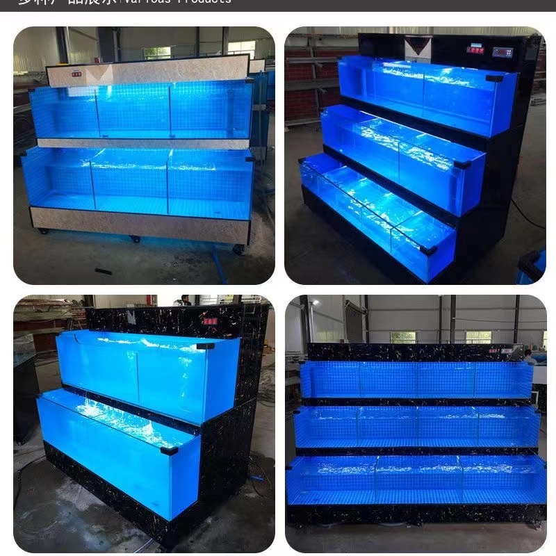 【Customized】Supermarket commercial double-layer seafood pool  easy to maintain  large capacity