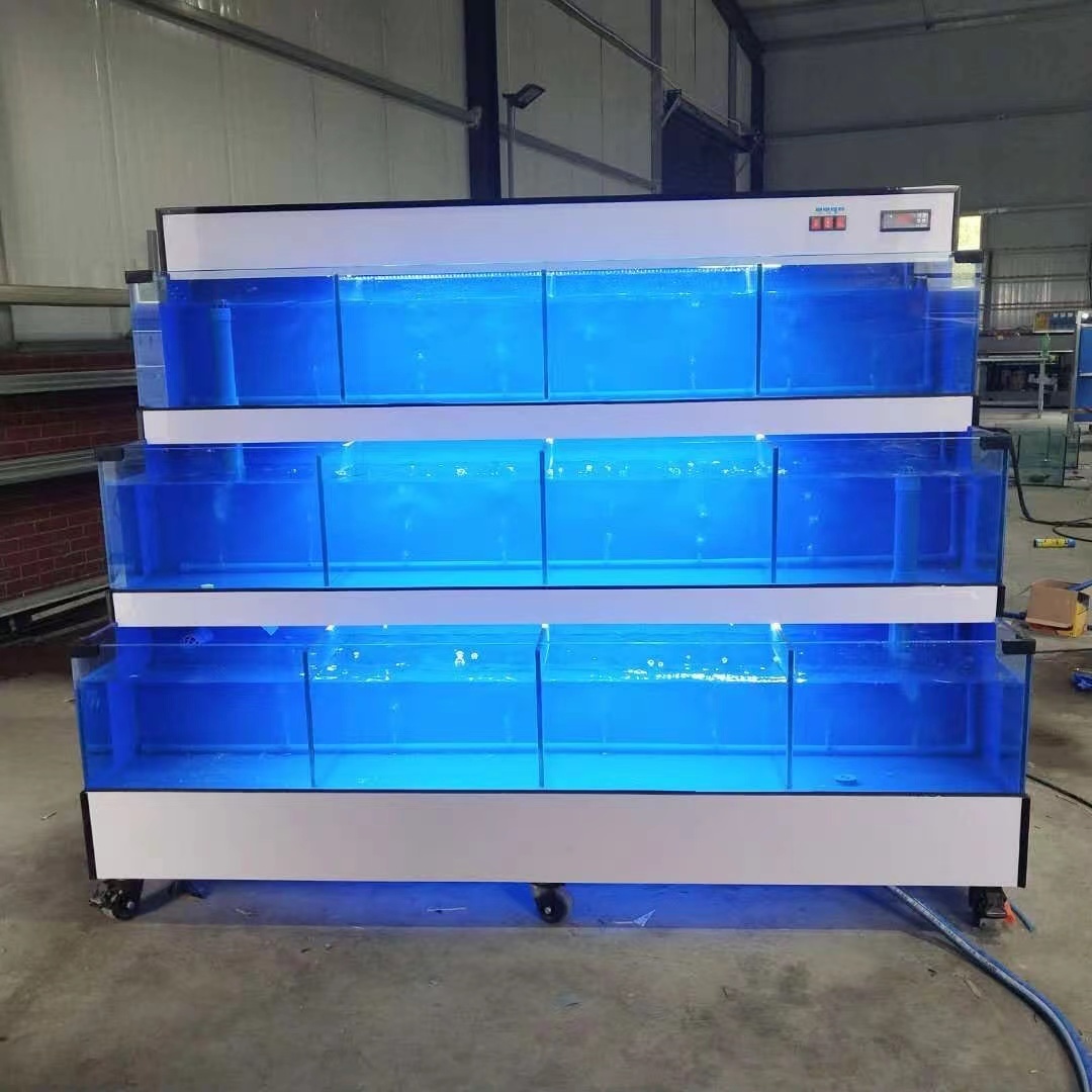 【Customized】Supermarket commercial double-layer seafood pool  easy to maintain  large capacity