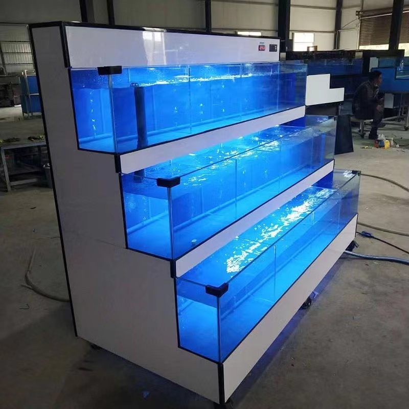 【Customized】Supermarket commercial double-layer seafood pool  easy to maintain  large capacity