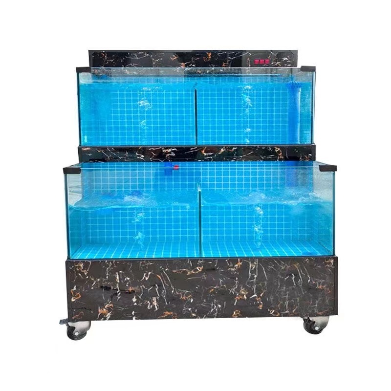 【Customizable】 mobile aquaculture tank  two-tier shellfish tank refrigeration system    ultra-quiet operation