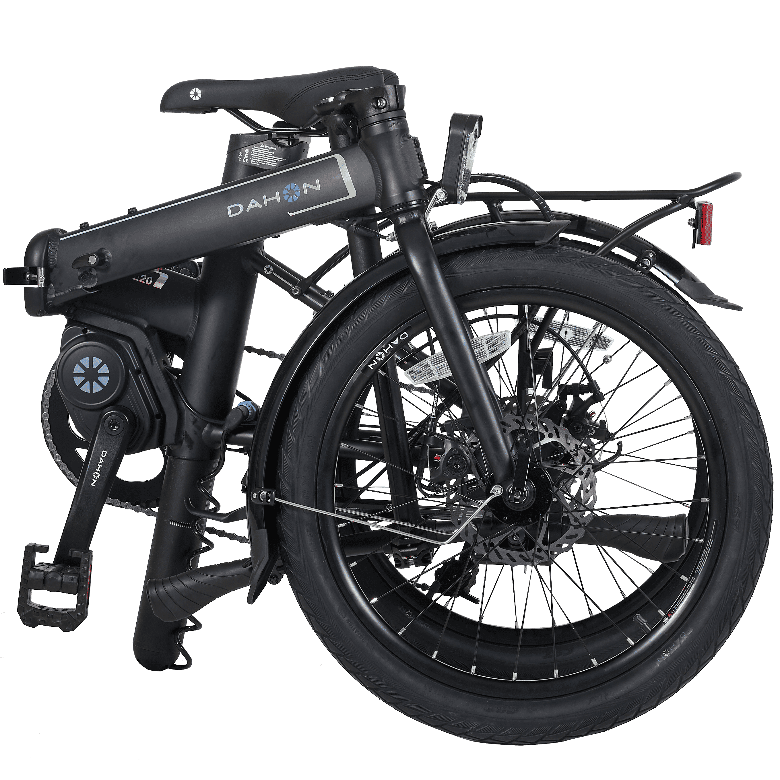 Folding bicycle outdoors