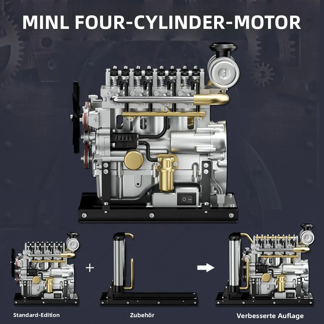 Funktionierendes Mini-Diesel-Motor Metallmodellkit