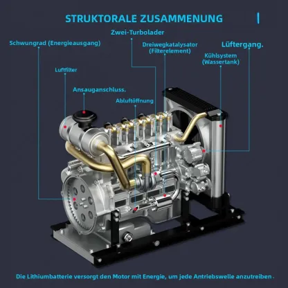 Funktionierendes Mini-Diesel-Motor Metallmodellkit