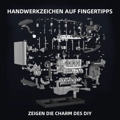 Funktionierendes Mini-Diesel-Motor Metallmodellkit