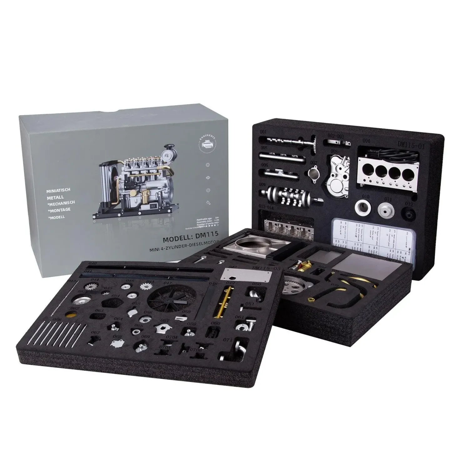 Funktionierendes Mini-Diesel-Motor Metallmodellkit