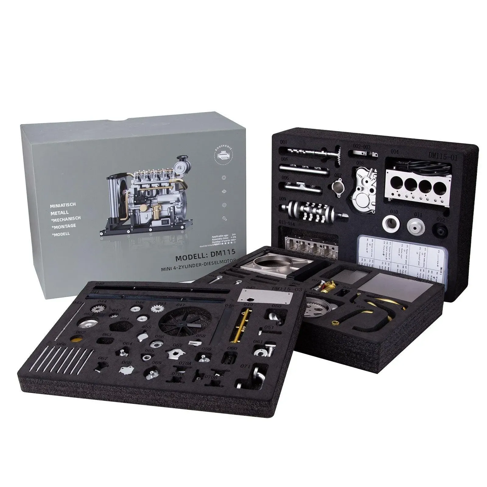 Funktionierendes Mini-Diesel-Motor Metallmodellkit