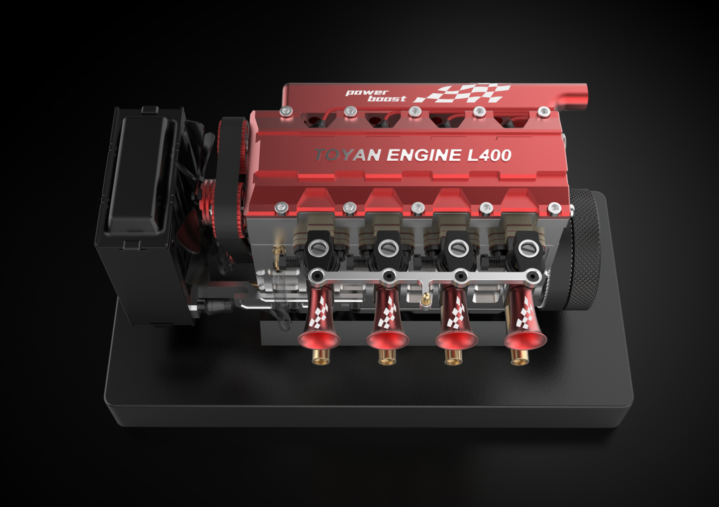 L400 14cc Inline-4-Zylinder-Viertakt-Wassergekühltes Nitro-Motor Modell