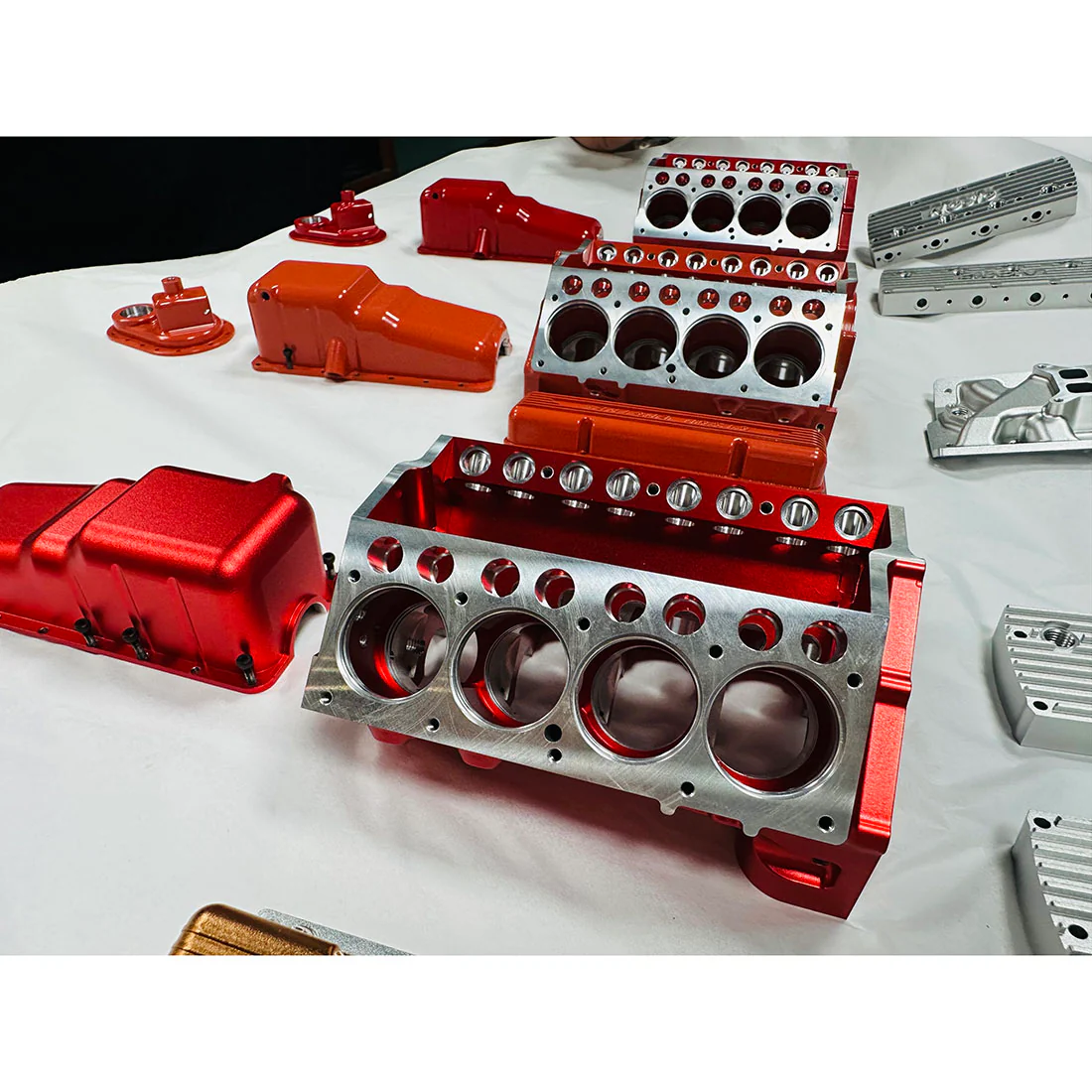 1/6 Gas Flachkopf V8 Motor Small Block Modellkits Wassergekühlt 4-Takt 44cc