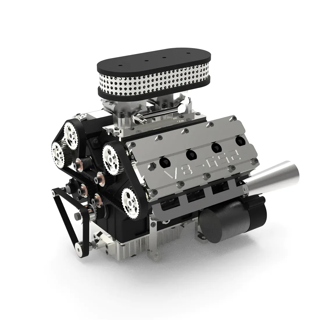 V8 78CC V8 Funktionierendes Maßstabsmodell-Motor