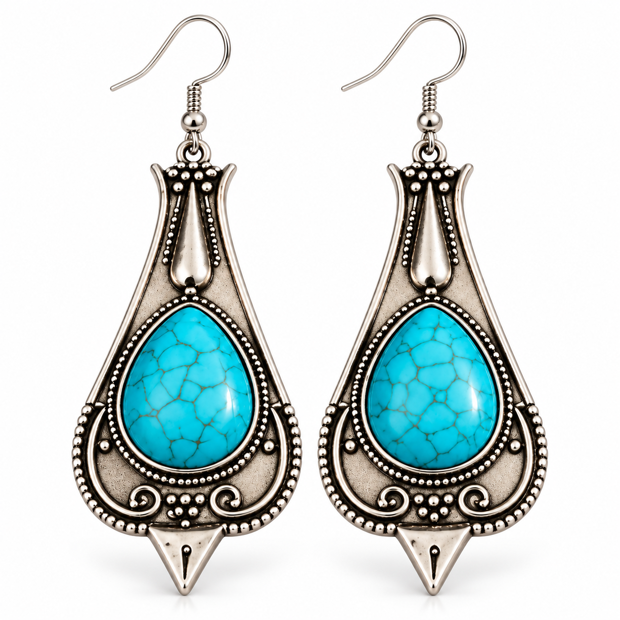 Desert Sky Turquoise Drop Earrings
