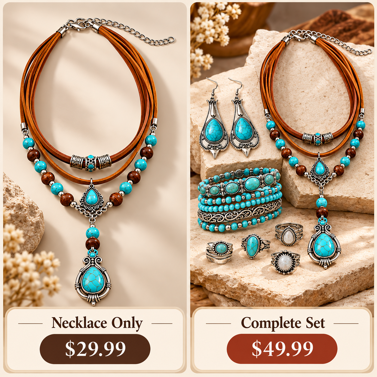 Necklace only for 29.99 compared with the complete Desert Sky Collection for 49.99