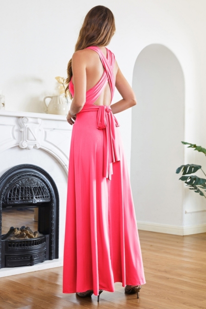 Long Convertible Dress Bridesmaid Dress Multi-way Twist Wrap Formal Dress