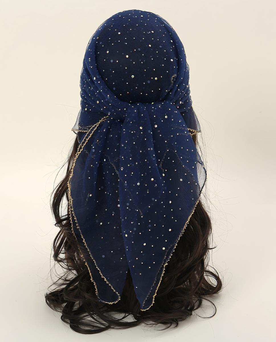 Women's Glitter Decor Scarf, Elegant Scarf for Daily Wear, Casual Trendy Scarf for Women, Trendy All-match & Exquisite Scarf for Birthday Gift, Scarf for Hair