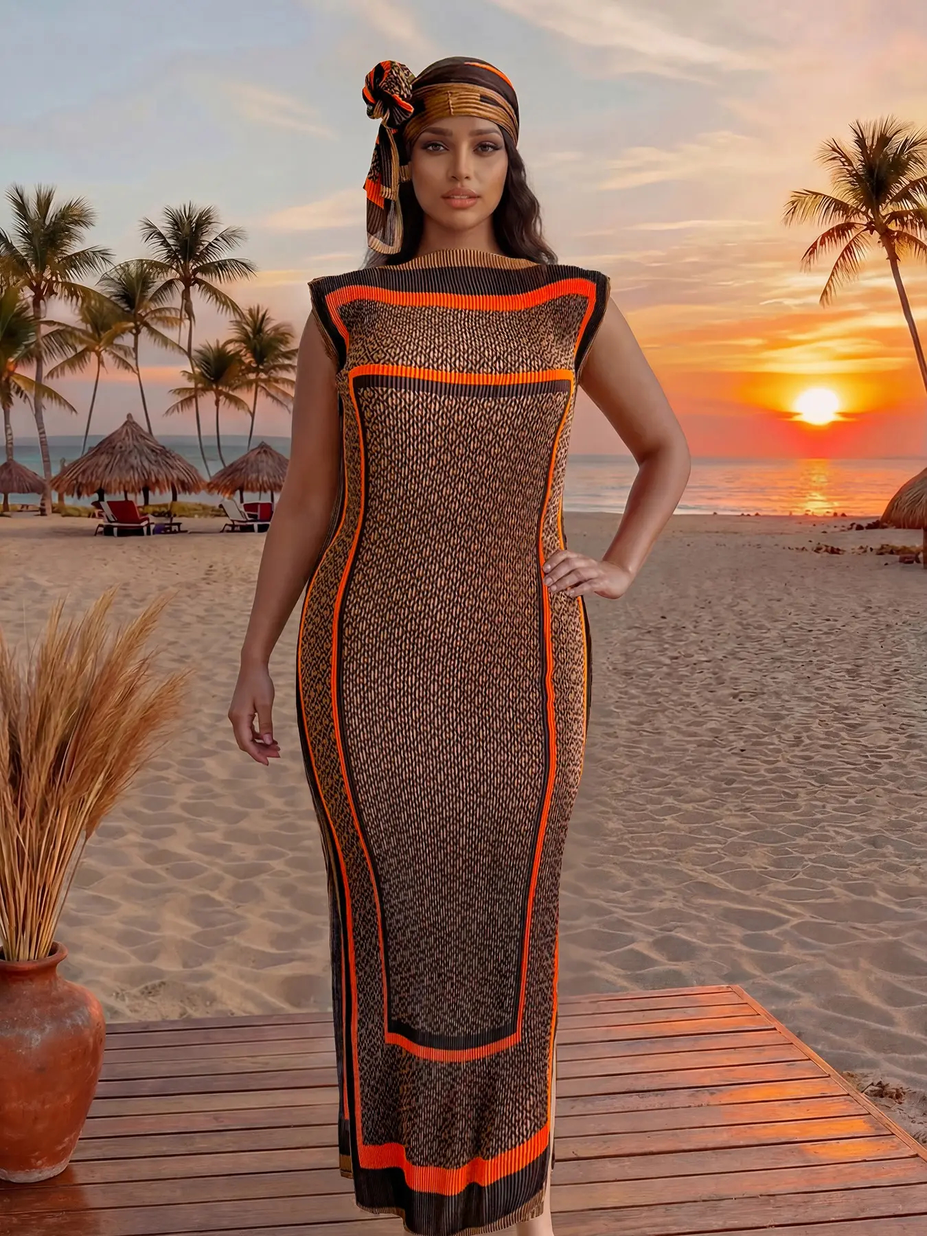 Elegant Animal Print Lightweight Beach Sun Protection Shawl, Scarf, All Seasons Fashion, Accessory, Womenswear, Lady, Beach Outdoor Wear, Cover Ups, Beach Coverup, Beachwear Cover Up, Swimsuit Cover Up, Swimwear Cover Up, Summer Coverup
