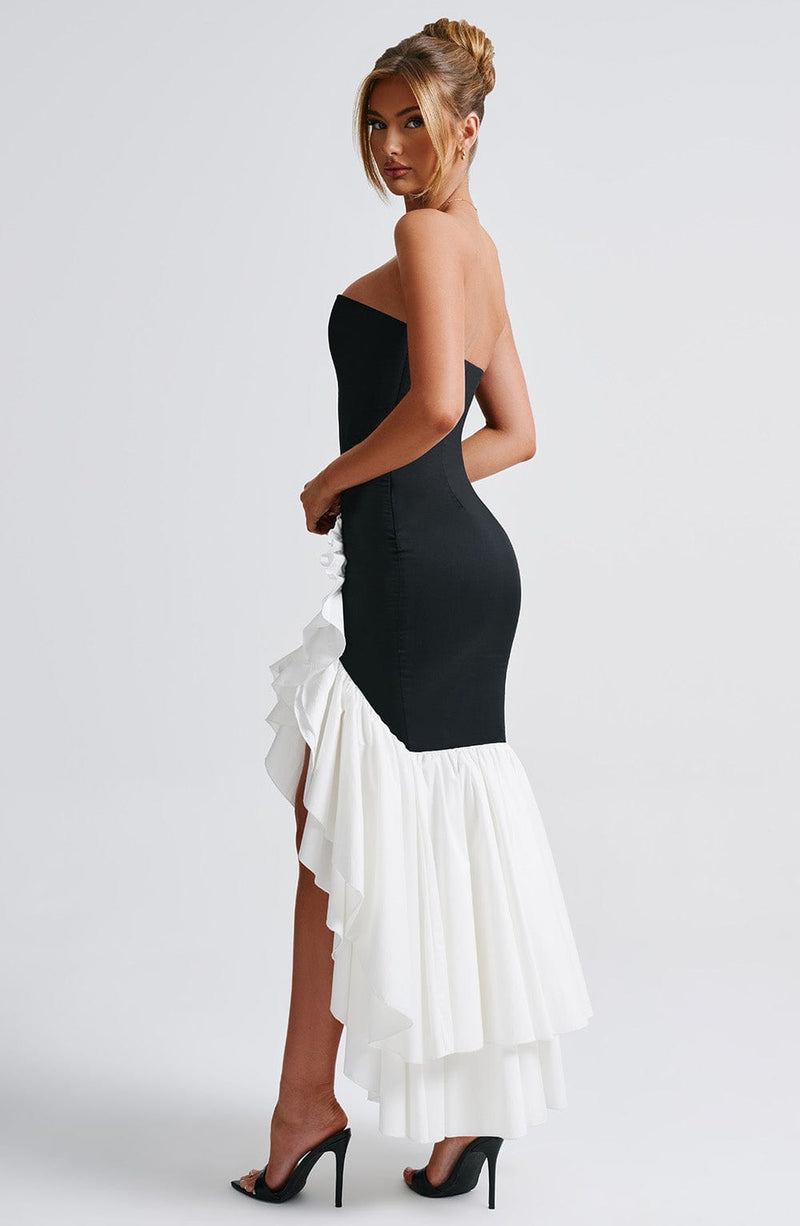 Angelina Maxi Dress  - Shoulder strapless, Hip Hugging, Irregularwave Fashion Party Dress