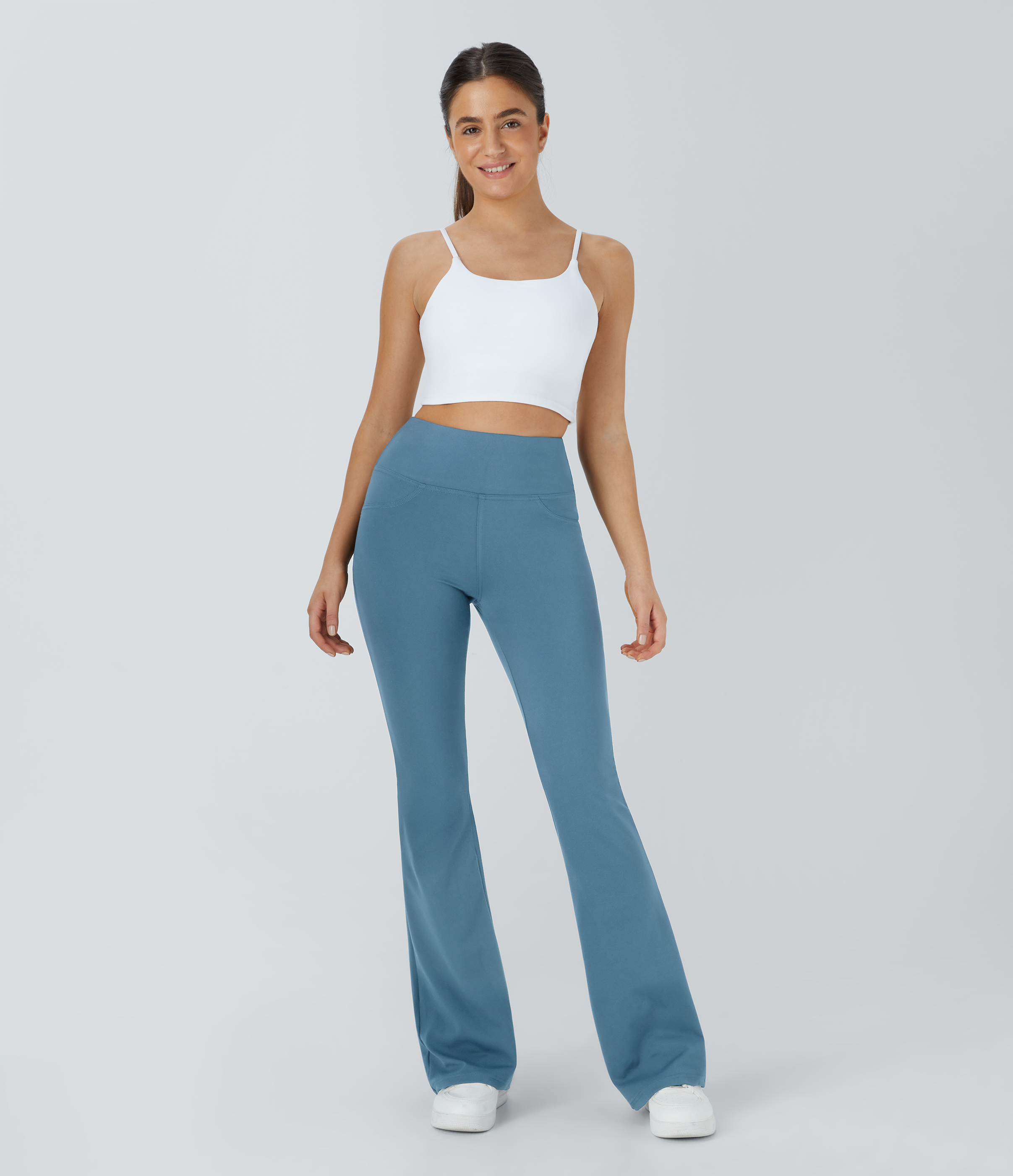 High Waisted Pocket Flare Yoga Leggings
