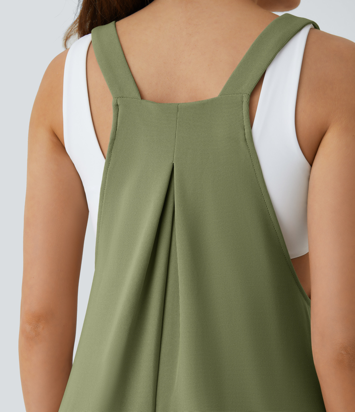 Pockets Waffle Casual Jogger Overalls